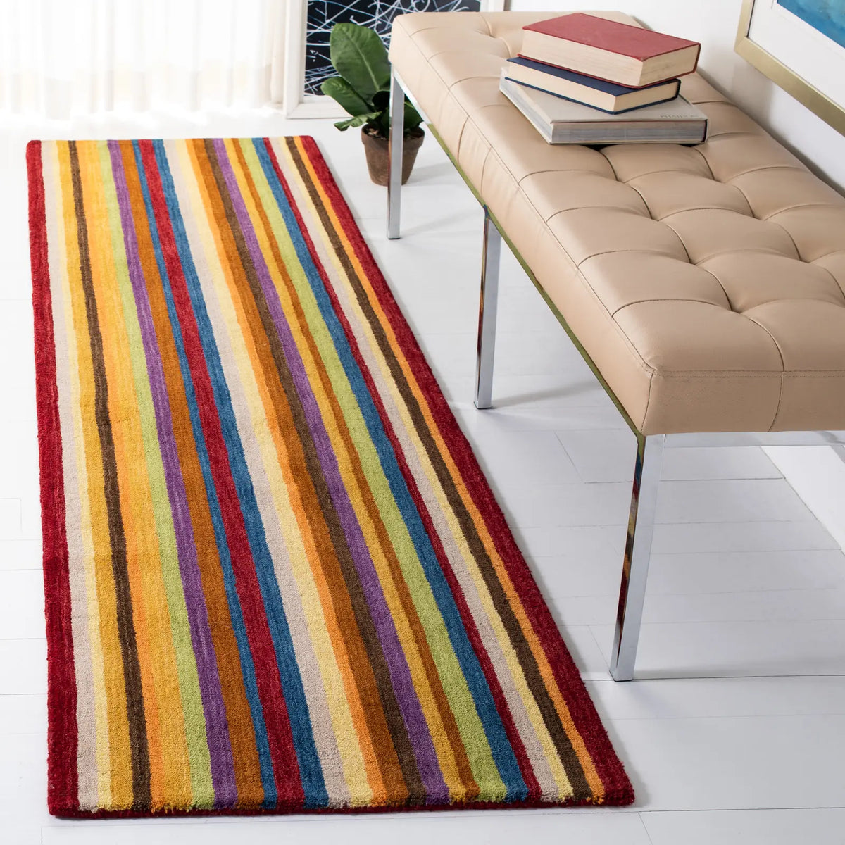 Safavieh Himalaya 2'-3" x 8'-0" Rug in Red / Multi