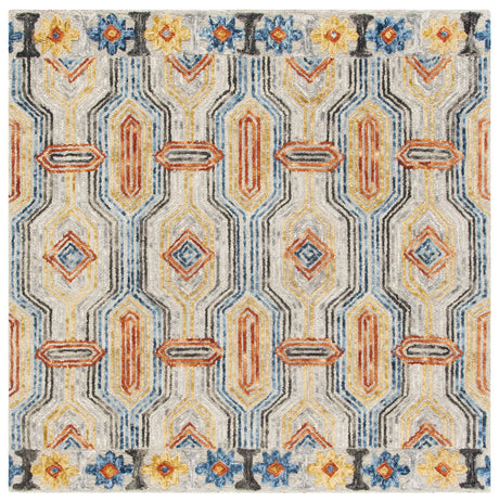 Safavieh Trace 6'-0" x 6'-0" Rug in Grey / Blue