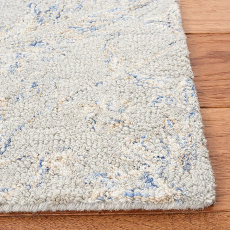 Safavieh Micro-Loop 4'-0" x 6'-0" Rug in Grey / Blue