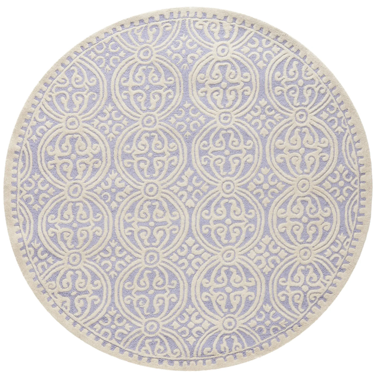 Safavieh Cambridge 6'-0" x 6'-0" Rug in Lavander / Ivory