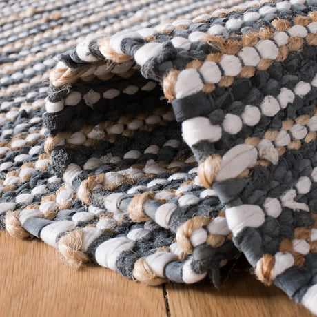 Safavieh Vintage Leather 5'-0" x 8'-0" Rug in Dark Grey / Multi