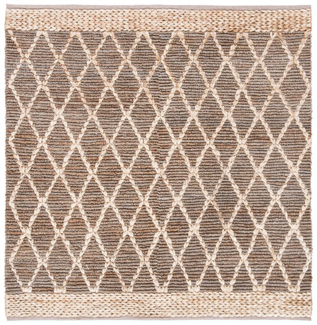 Safavieh Natural Fiber 6'-0" x 6'-0" Rug in Natural / Grey