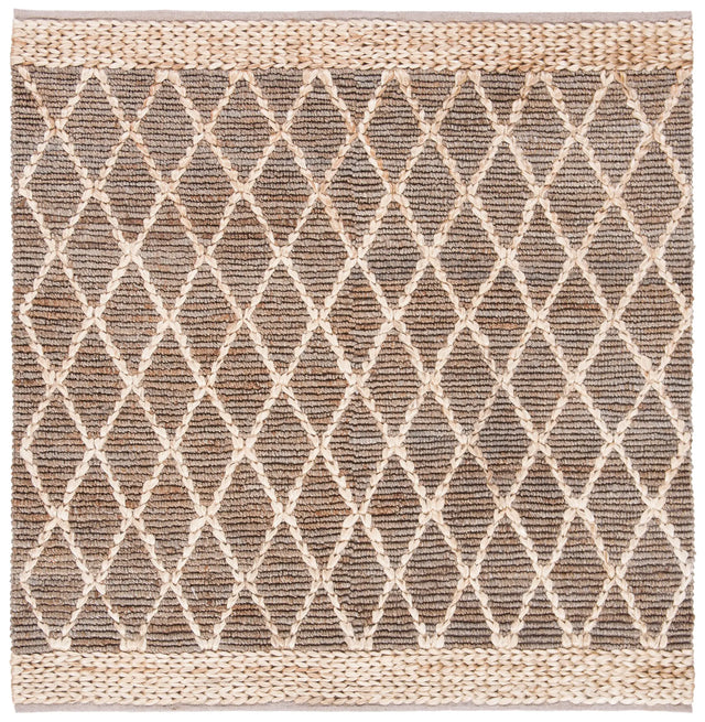 Safavieh Natural Fiber 6'-0" x 6'-0" Rug in Natural / Grey