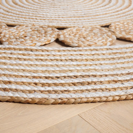 Safavieh Natural Fiber 5'-0" x 5'-0" Rug in Natural / Ivory