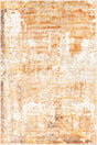 Chandra Dawn DAW-52300 Orange / White / Brown rug, flat view