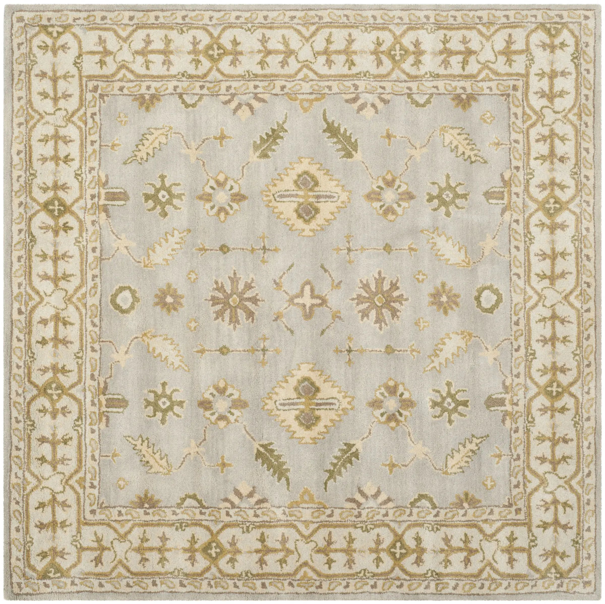Safavieh Classic 6'-0" x 6'-0" Rug in Light Blue / Ivory