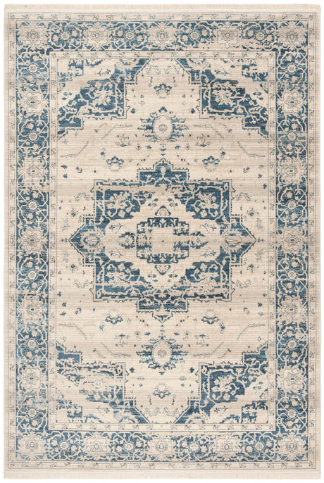 Safavieh Vintage Persian 4'-0" x 6'-0" Rug in Ivory / Blue