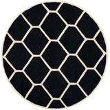 Safavieh Cambridge 6'-0" x 6'-0" Rug in Black / Ivory