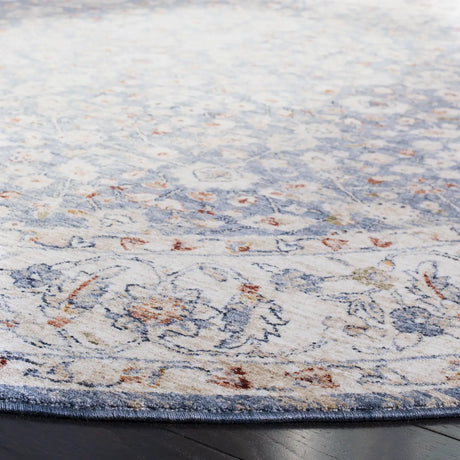 Safavieh Heirloom 700 6'-7" x 6'-7" Rug in Ivory / Blue