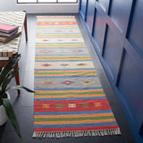 Safavieh Montauk 2'-3" x 9'-0" Rug in Blue / Red