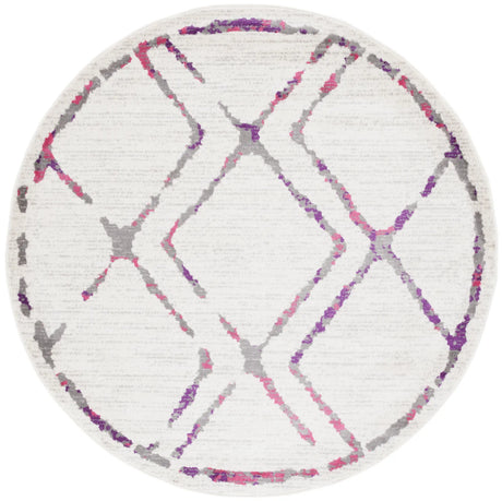 Safavieh Skyler 6'-7" x 6'-7" Rug in Ivory / Pink