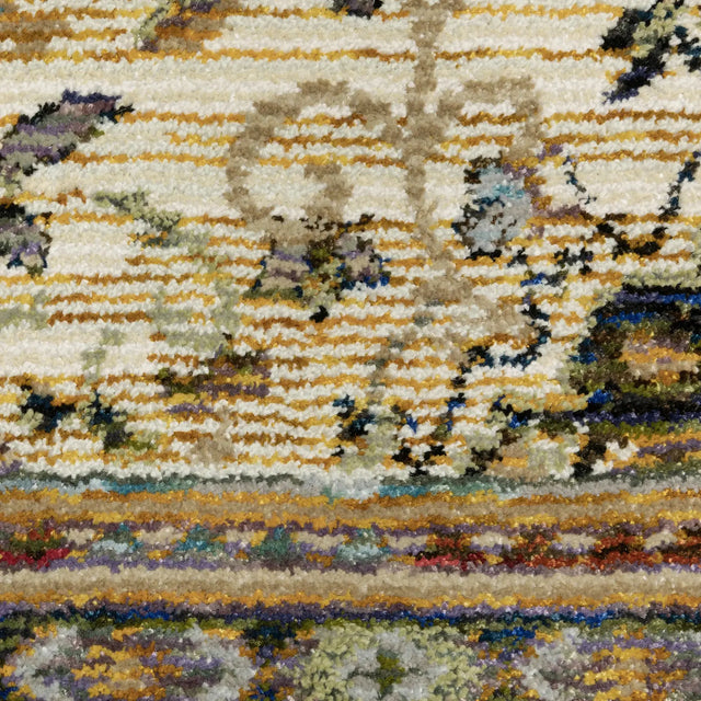 Oriental Weavers Sphinx Andorra 2451B Ivory/Blue Rugs - room scene 2
