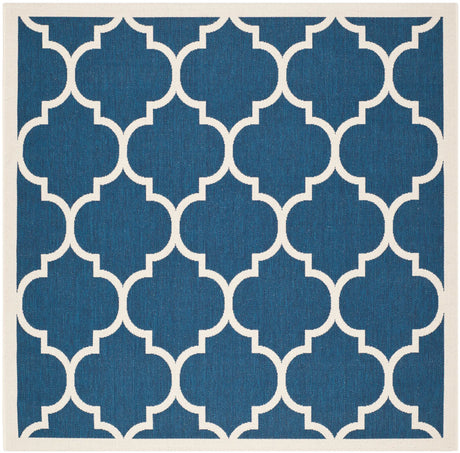 Safavieh Courtyard 6'-7" x 6'-7" Rug in Navy / Beige