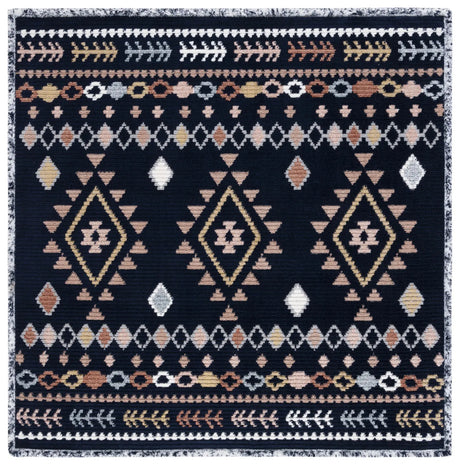 Safavieh Marrakesh 6'-7" x 6'-7" Rug in Navy / Multi