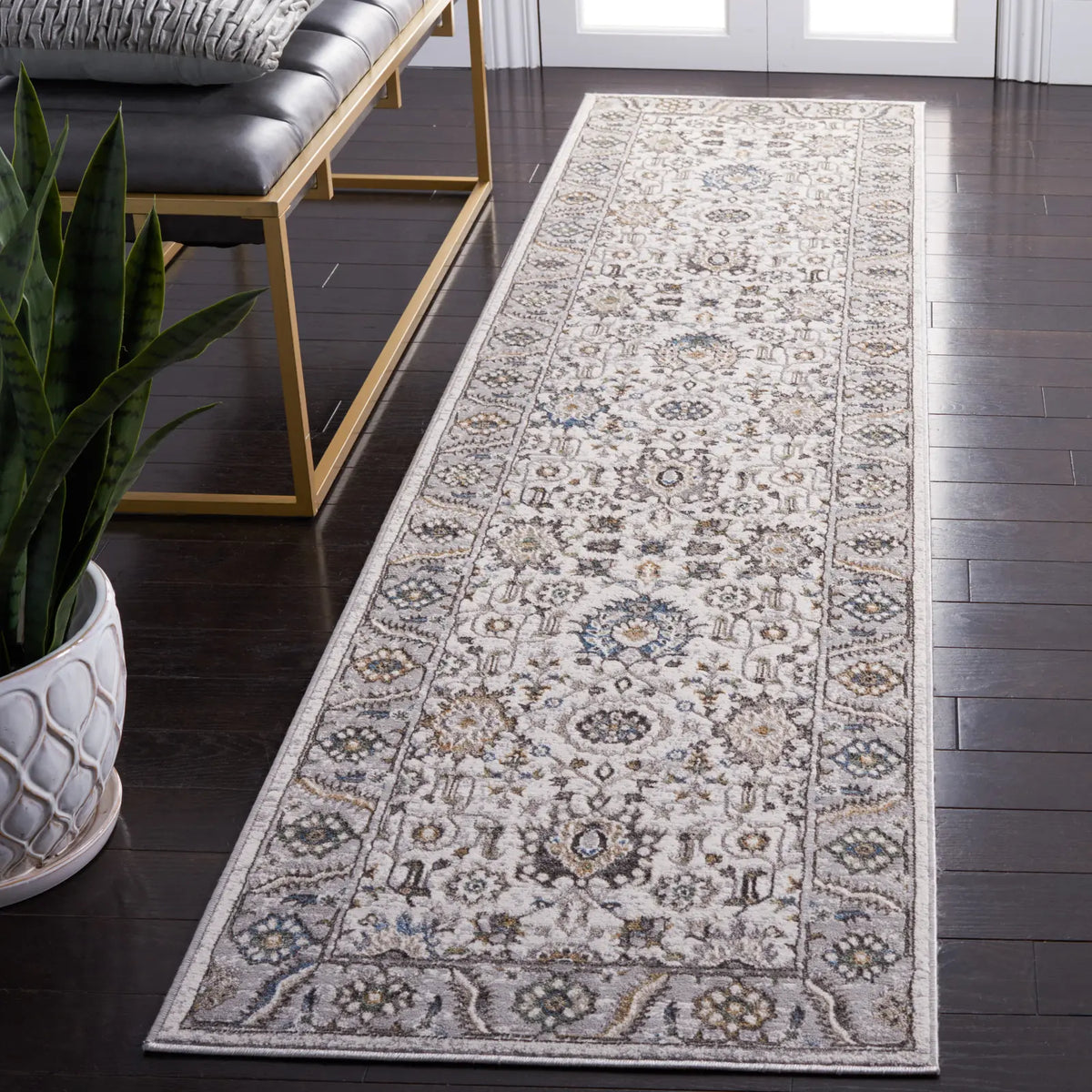 Safavieh Bel Air 2'-3" x 9'-0" Rug in Beige / Grey