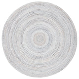 Safavieh Braided 6'-0" x 6'-0" Rug in Grey