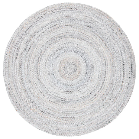 Safavieh Braided 6'-0" x 6'-0" Rug in Grey