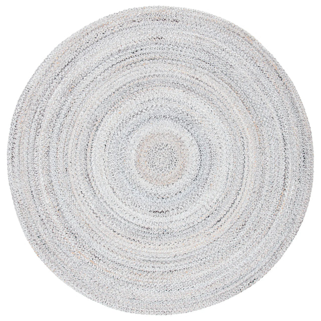 Safavieh Braided 6'-0" x 6'-0" Rug in Grey