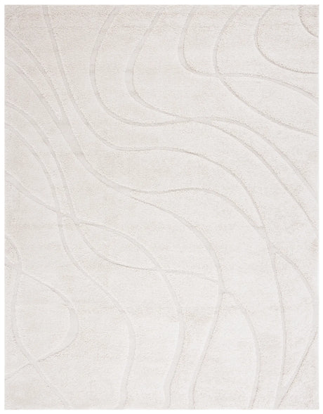 Safavieh Florida Shag 9'-6" x 13'-0" Rug in Creme / Creme