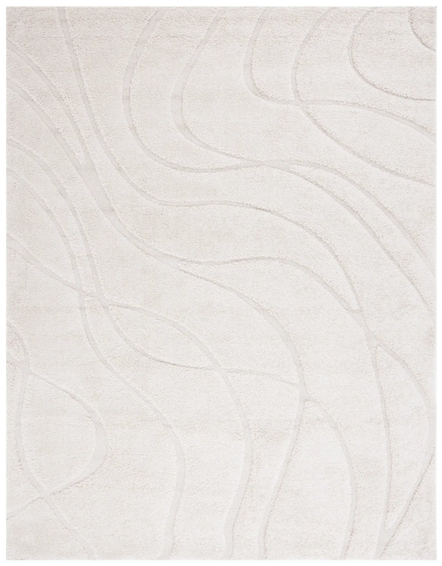 Safavieh Florida Shag 9'-6" x 13'-0" Rug in Creme / Creme