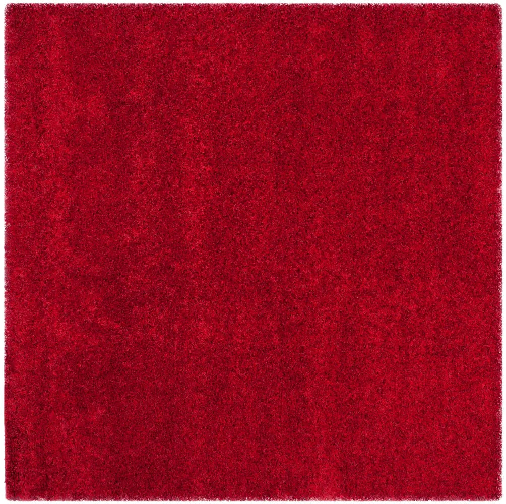 Safavieh Shag 4'-0" x 4'-0" Rug in Red