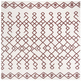 Safavieh Cedar Brook 6'-0" x 6'-0" Rug in Ivory / Rust