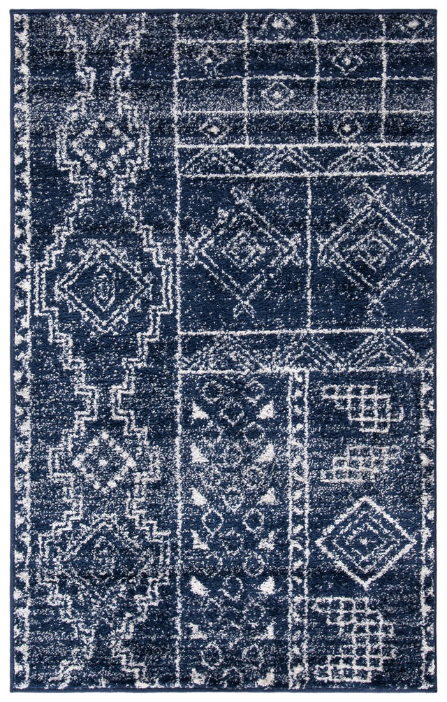 Safavieh Adirondack 3'-0" x 5'-0" Rug in Navy / Silver