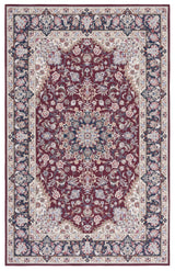 Safavieh Tucson 4'-0" x 6'-0" Rug in Red / Navy