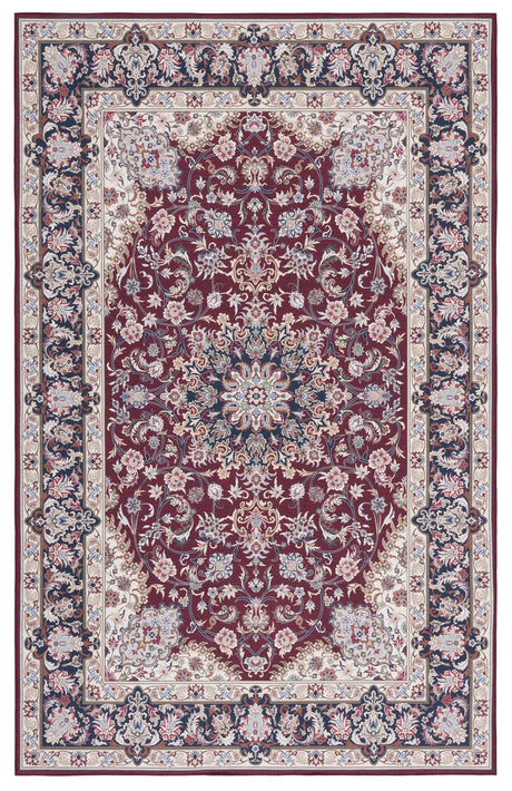 Safavieh Tucson 4'-0" x 6'-0" Rug in Red / Navy