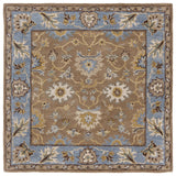 Safavieh Heritage 6'-0" x 6'-0" Rug in Camel / Blue
