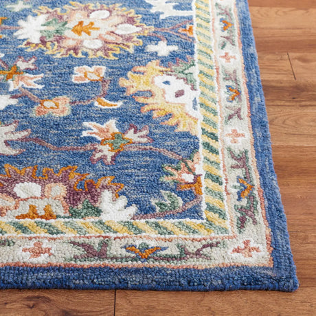 Safavieh Aspen 4'-0" x 6'-0" Rug in Blue / Rust