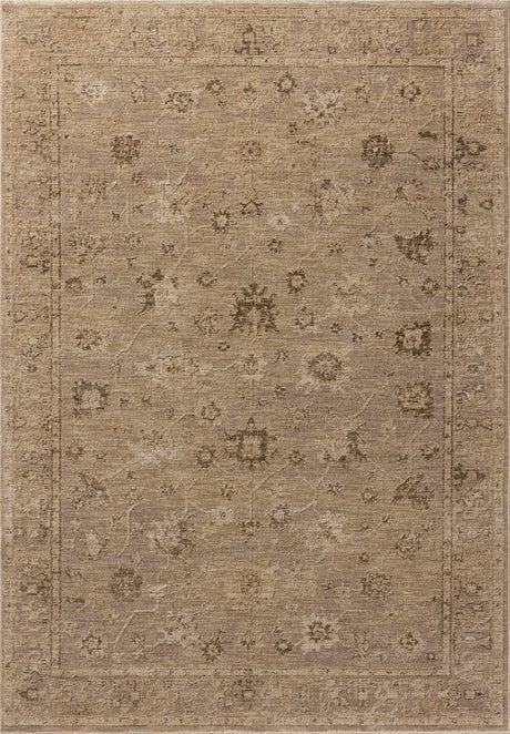 Loloi Willa WIA-02 Taupe / Natural Power Loomed Rug - main flat