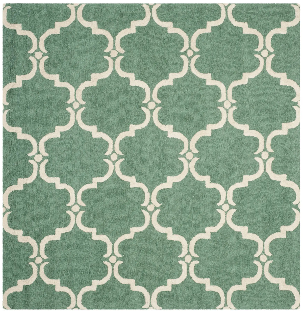 Safavieh Cambridge 6'-0" x 6'-0" Rug in Teal / Ivory