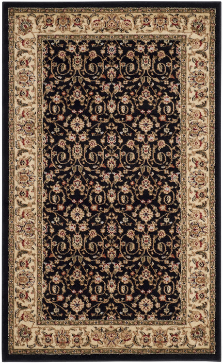 Safavieh Lyndhurst 3'-3" x 5'-3" Rug in Black / Ivory