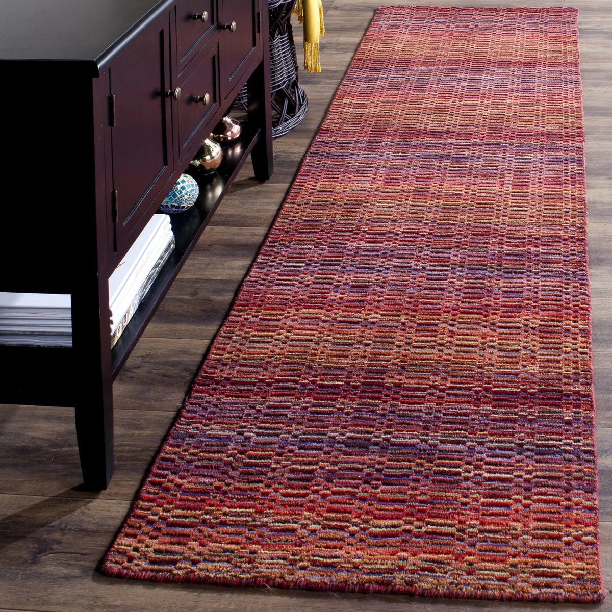 Safavieh Himalaya 2'-3" x 10'-0" Rug in Red / Multi