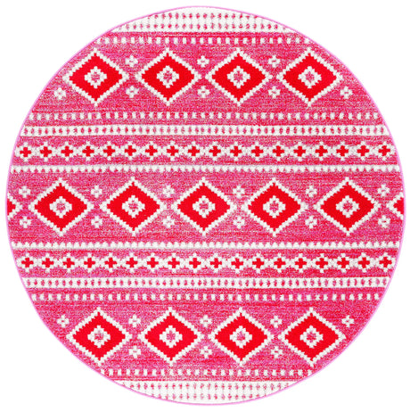 Safavieh Adirondack 6'-0" x 6'-0" Rug in Fuchsia / Ivory