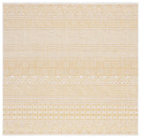 Safavieh Courtyard 6'-7" x 6'-7" Rug in Beige / Gold