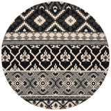 Safavieh Veranda 6'-7" x 6'-7" Rug in Black / Beige