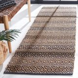 Safavieh Natural Fiber 2'-3" x 8'-0" Rug in Black / Natural