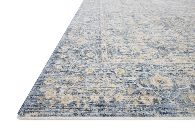 Loloi Pandora Pan-01 Blue / Gold Rugs - rug corner