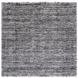 Safavieh Iceland Shag 7'-8" x 7'-8" Rug in Grey / Dark Grey