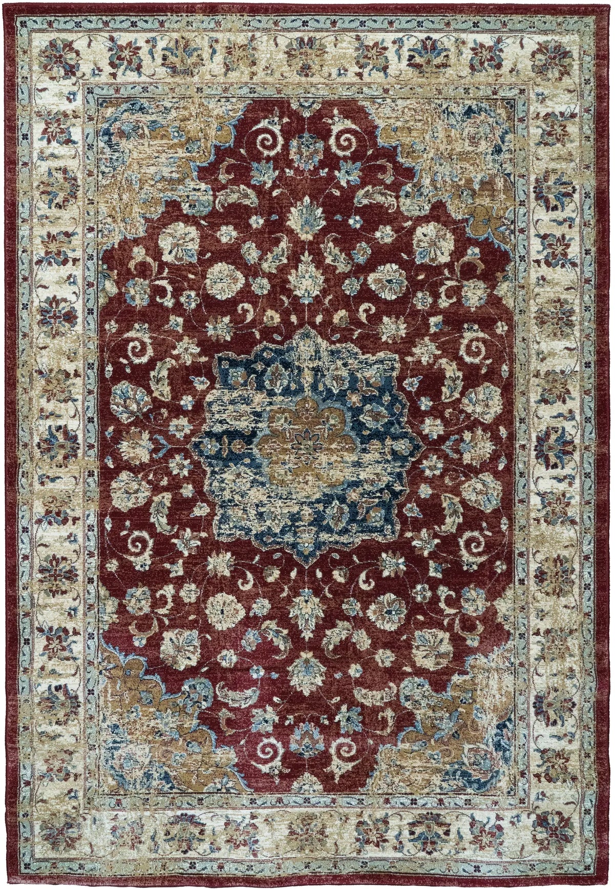 Dynamic Rugs Ancient Garden 57559 Red/Ivory Rugs - Rectangular