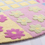 Safavieh Safavieh Kids 6'-0" x 6'-0" Rug in Pink / Multi