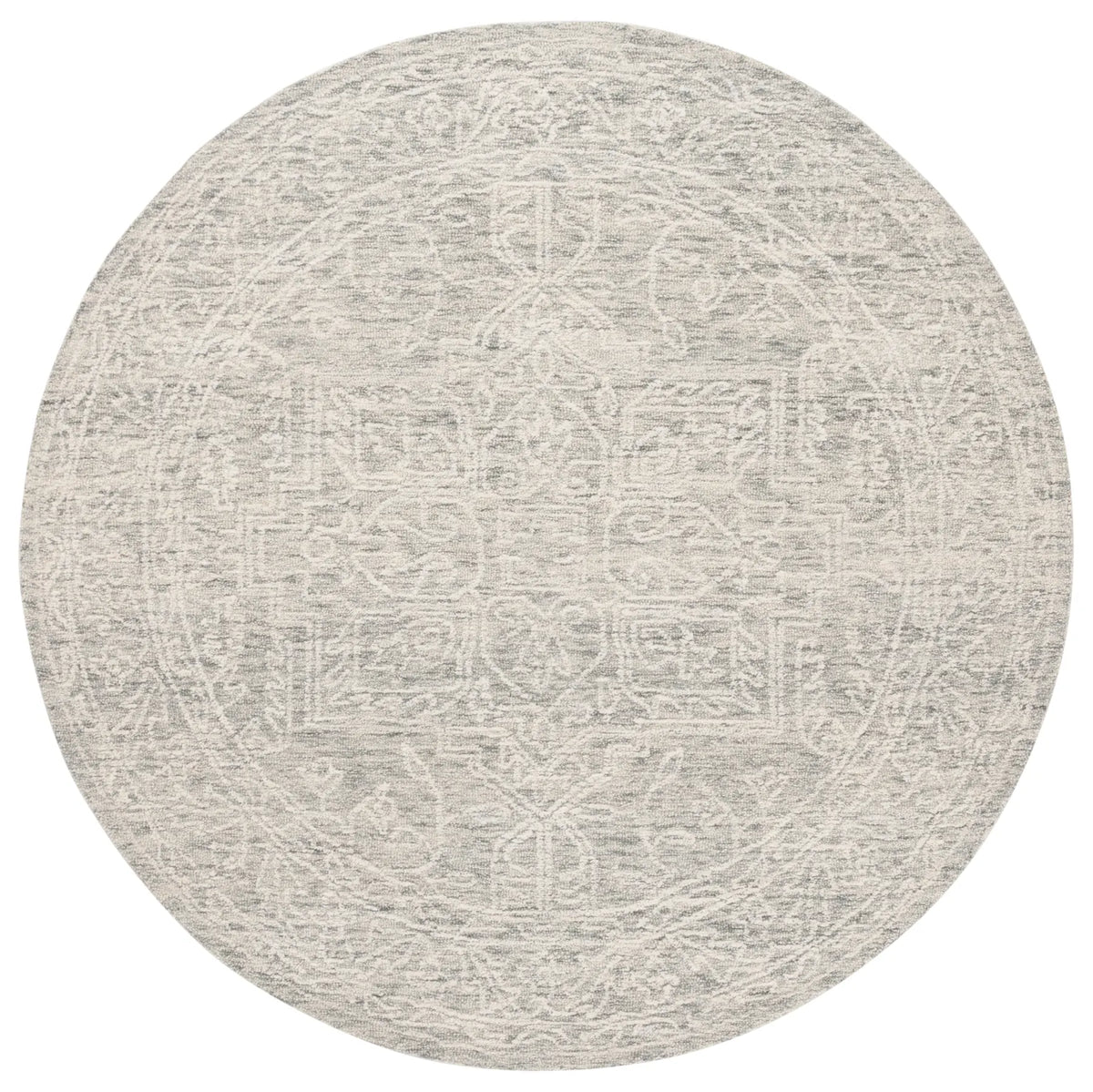 Safavieh Ebony 6'-0" x 6'-0" Rug in Ivory / Grey
