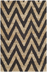 Safavieh Organic 2'-6" x 4'-0" Rug in Black / Natural