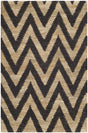 Safavieh Organic 2'-6" x 4'-0" Rug in Black / Natural