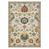 Oriental Weavers Sphinx LUCCA 2888L Ivory Floral Rugs - main flat