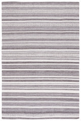 Safavieh Striped Kilim 4'-0" x 6'-0" Rug in Grey / Ivory