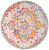 Safavieh Crystal 5'-0" x 5'-0" Rug in Light Blue / Fuchsia