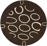 Safavieh Soho 6'-0" x 6'-0" Rug in Brown / Ivory